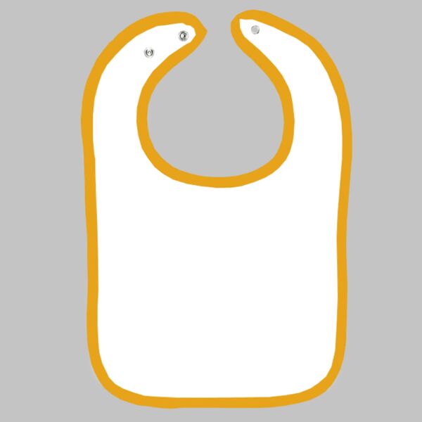 Infant Contrast Trim Terry Bib Thumbnail